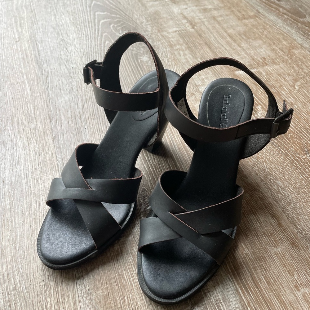 Timberland Cross strap Heels NWOT